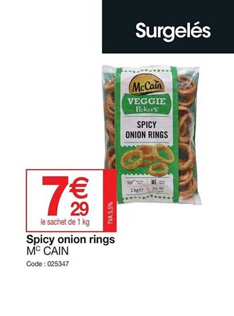 Spicy Onion Rings Mc Cain