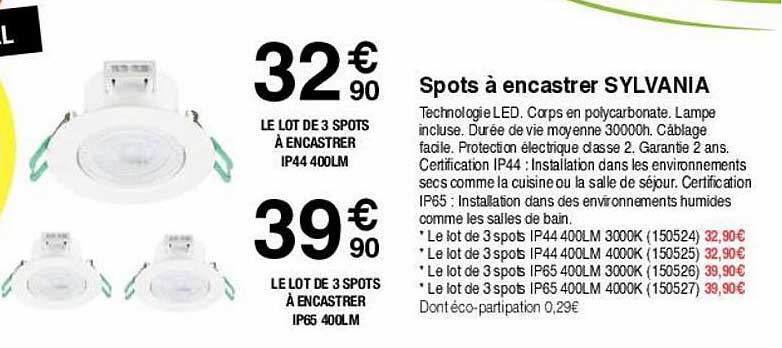 spots à encastrer sylvania
