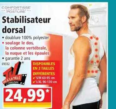 stabilisateur dorsal comfortisse posture