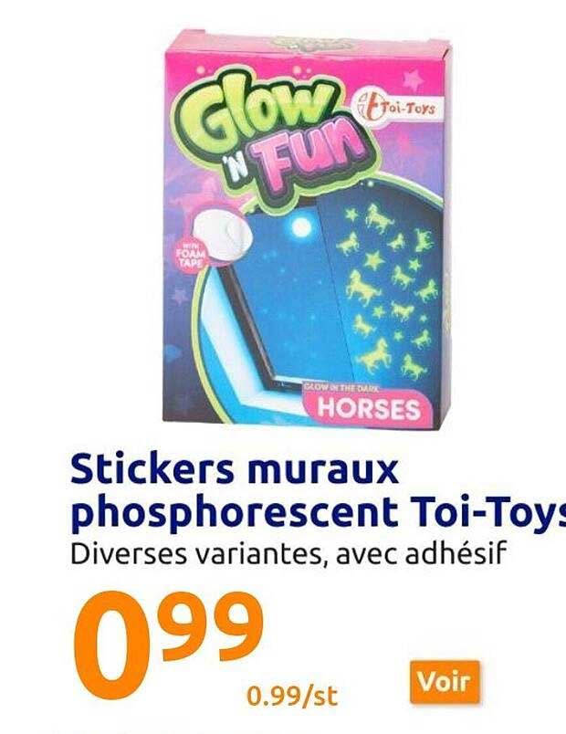 stickers muraux phosphorescent toi-toys