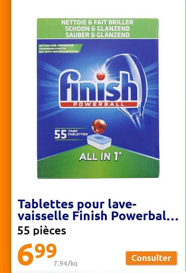 tablettes pour lave-vaisselle finish powerbal...