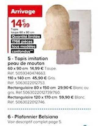 tapis imitation peau de mouton