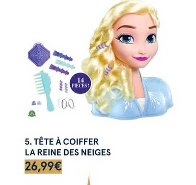 tête à coiffer la reine des neiges
