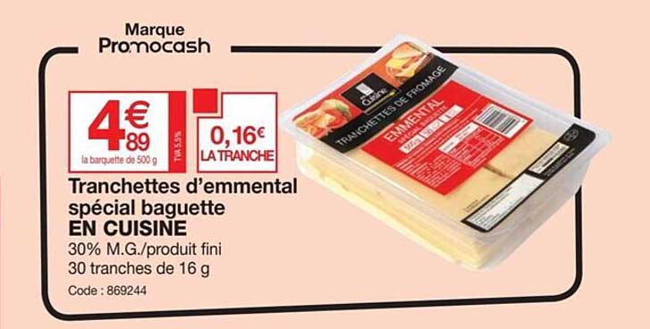 Tranchettes D'emmental Spécial Baguette En Cuisine