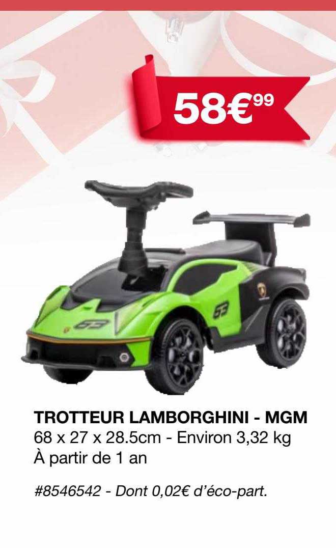 trotteur lamborghini - mgm