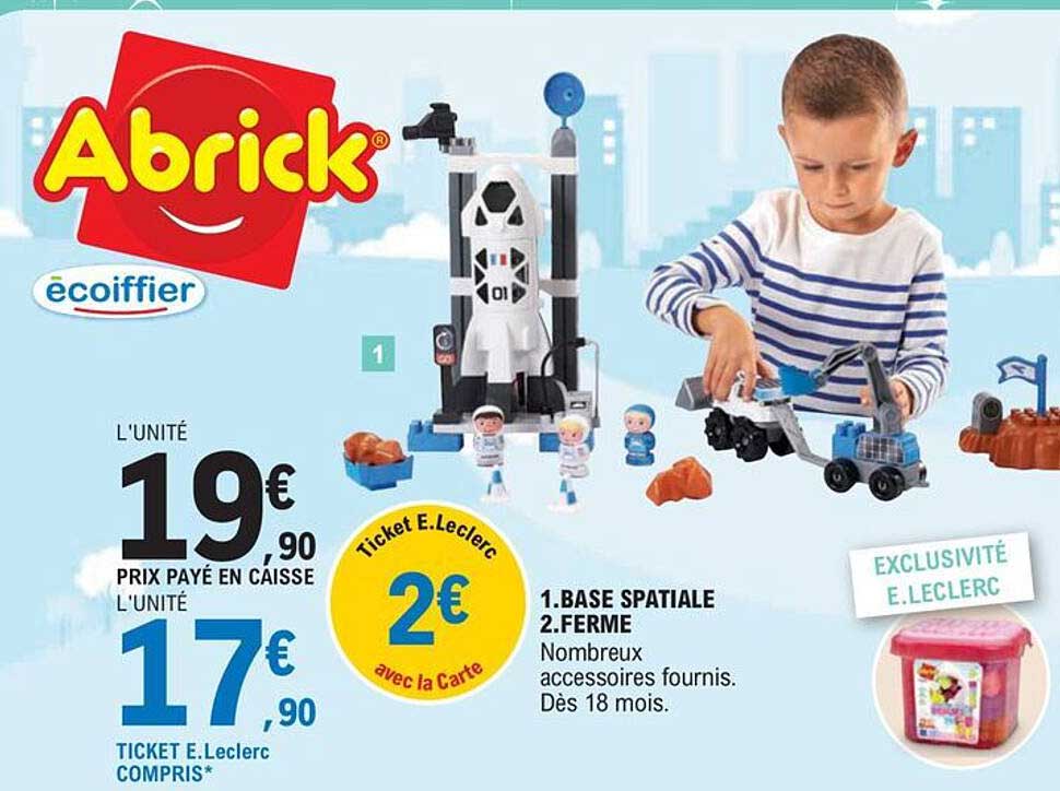 1. base spatiale 2. ferme ecoiffier