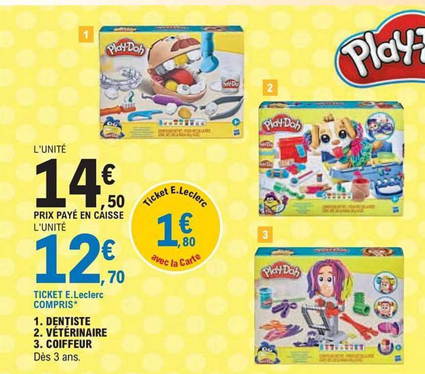 1. dentiste 2. vétérinaire 3. coiffeur