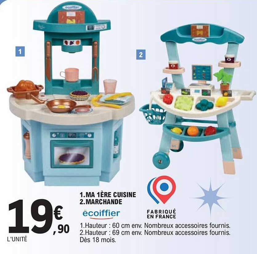 1. ma 1ère cuisine 2. marchande ecoiffier