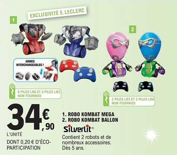 1. robo kombat mega 2. robo kombat ballon silverlit