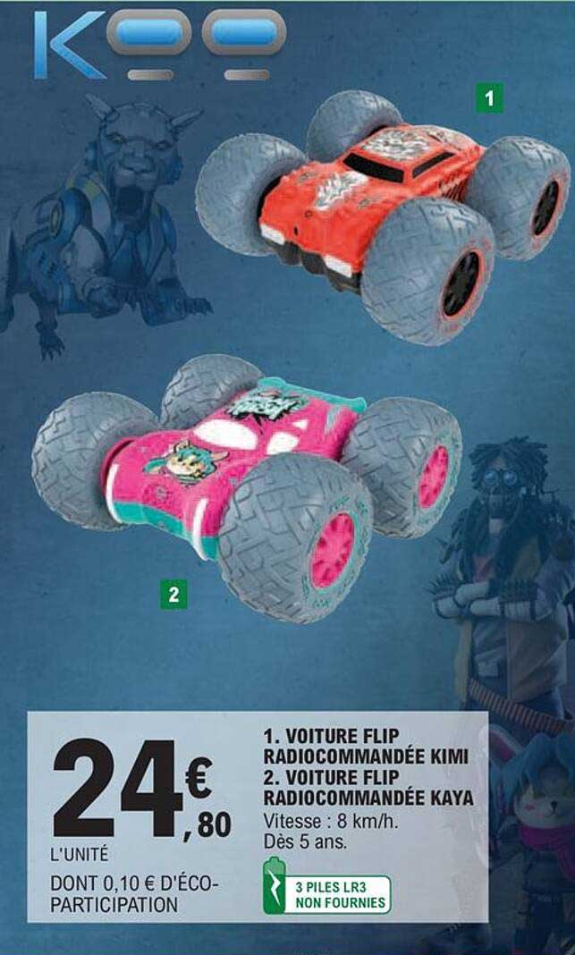 1. voiture flip radiocommandée kimi 2. voiture flip radiocommandée kaya