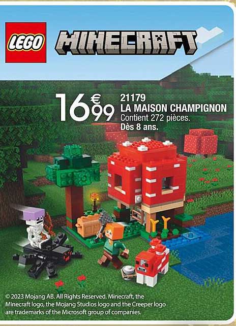 21179 La Maison Champignon Lego Minecraft
