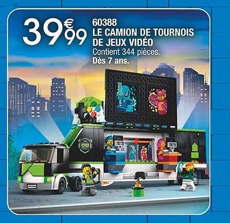 60388 le camion de tournois de jeux vidéo