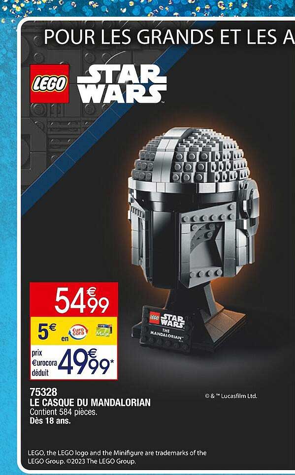 75328 le casque du mandalorian lego star wars