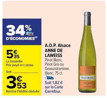 a.o.p alsace anne de laweiss