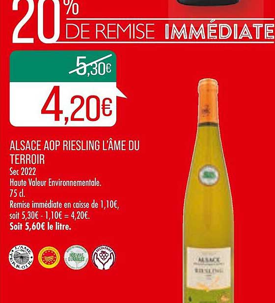 Alsace Aop Riesling L'âme Du Terroir