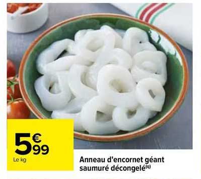 Anneau D'encornet Géant Saumuré Décongelé