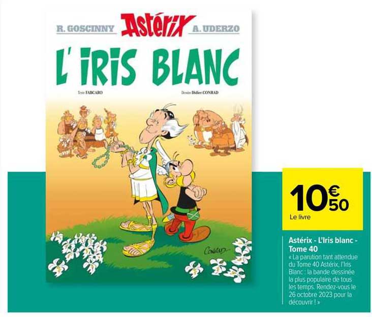 astérix - l'iris blanc - tome 40