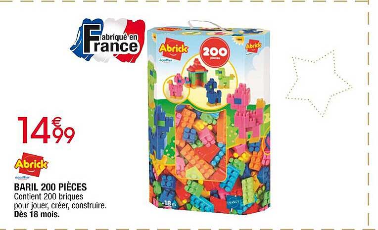 baril 200 pièces abrick