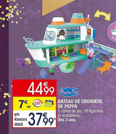 bateau de croisière de peppa pig