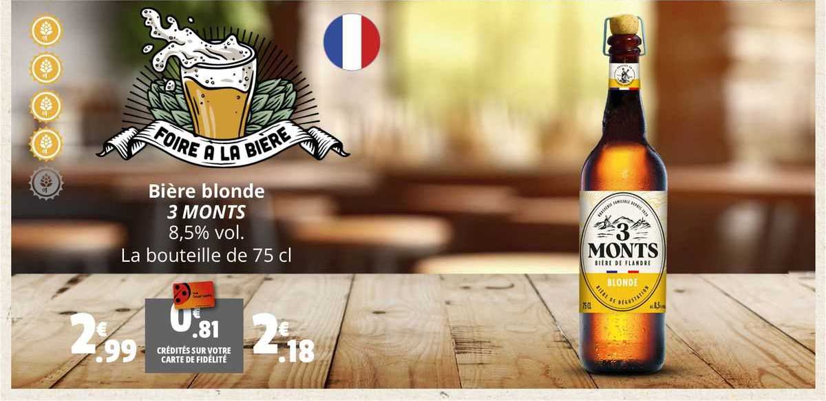 bière blonde 3 monts
