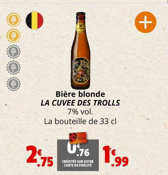 bière blonde la cuvée des trolls