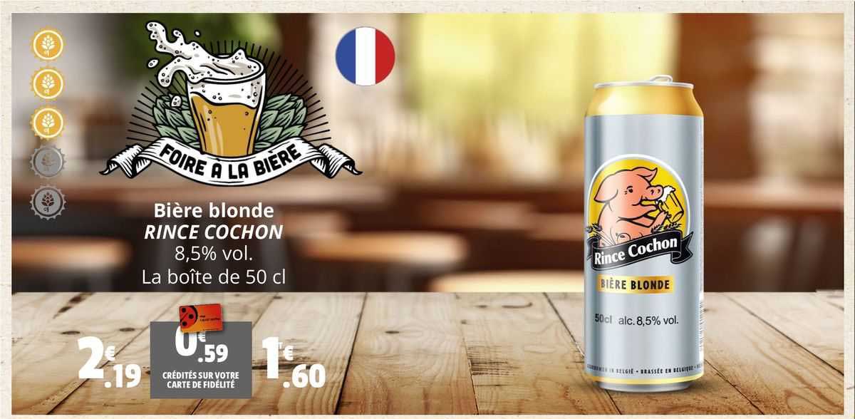 bière blonde rince cochon