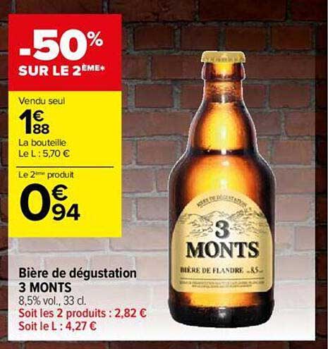 Bière De Dégustation 3 Monts