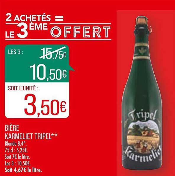 bière karmeliet tripel blode 8,4°