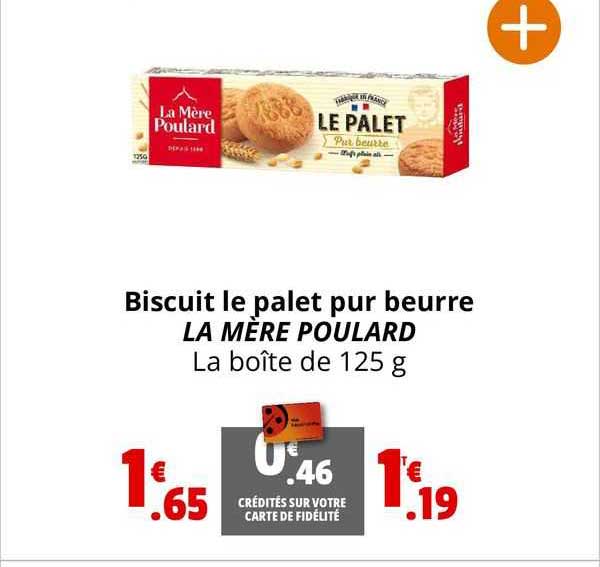 biscuit le palet pur beurre la mère poulard