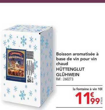 Boisson Aromatisée à Base De Vin Pour Vin Chaud Hüttenglut Glühwein
