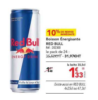 boisson énergisante red bull