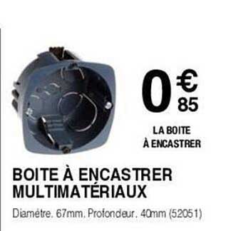 boite à encastrer multimatériaux