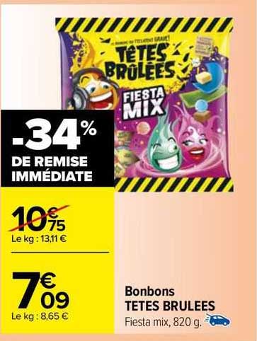 bonbons têtes brûlées