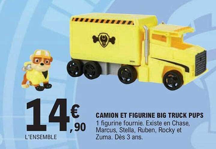 camion et figurine big truck pups