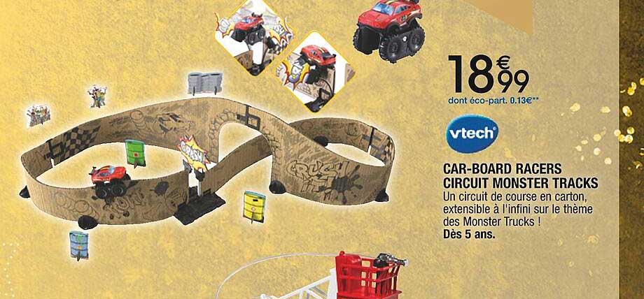 car-board racers circuit monster tracks vtech