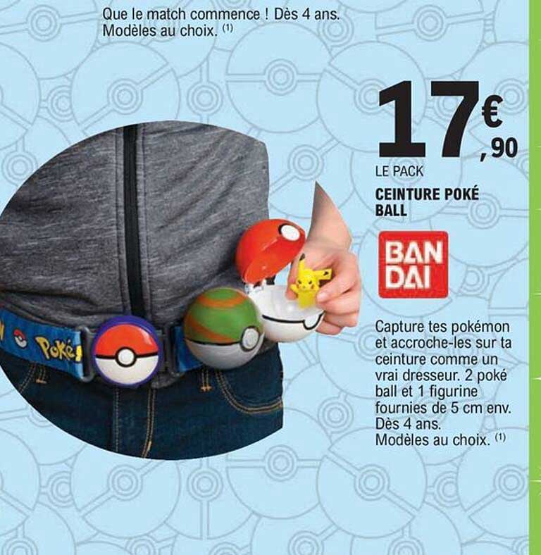 ceinture poké ball ban dai
