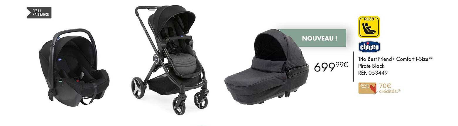 chicco trio best friend+ comfort i-size pirate black