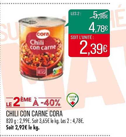 chili con carne cora