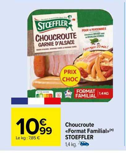 choucroute "format familial" stoeffler