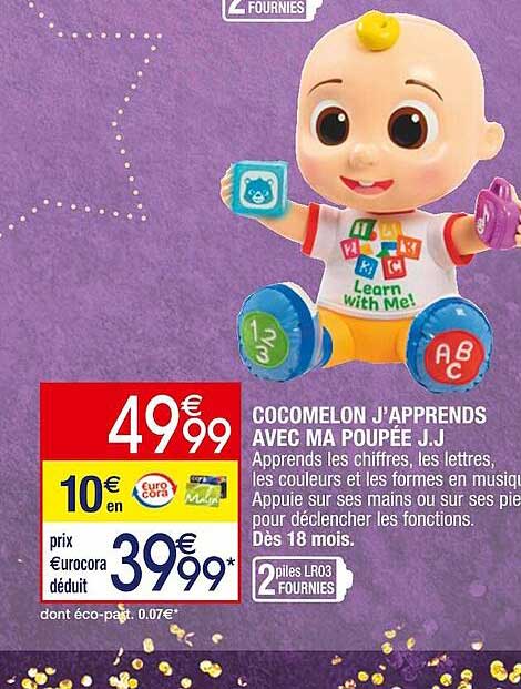 cocomelon j'apprends avec ma poupée j.j