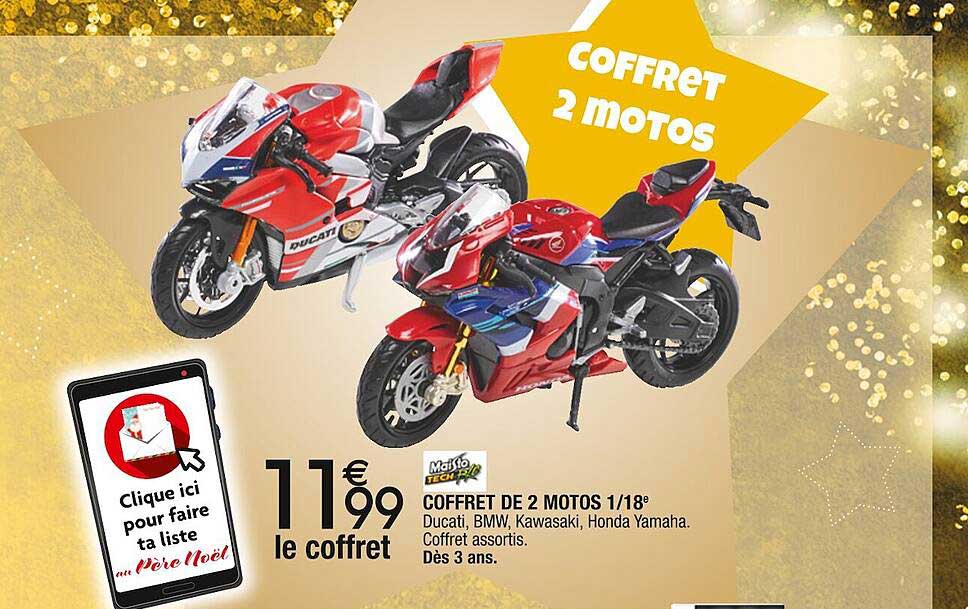 coffret de 2 motos 1/18e