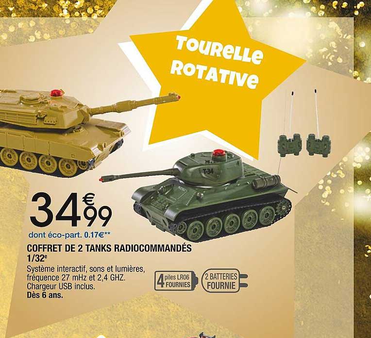 coffret de 2 tanks radiocommandés 1/32e