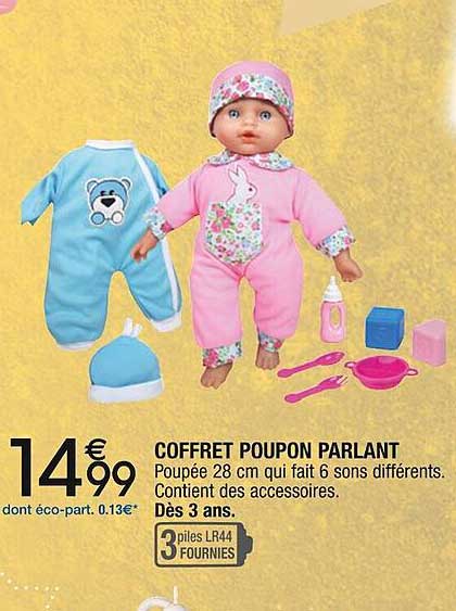 coffret poupon parlant