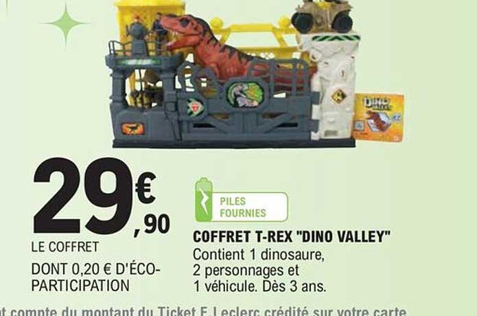 coffret t-rex "dino valley"