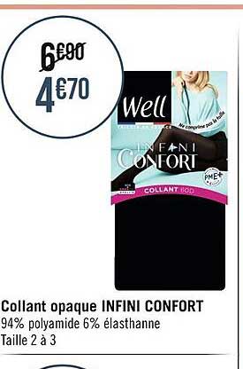 collant opaque infini confort