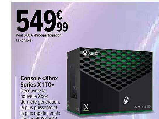 console "xbox series X 1to"