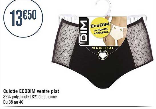 culotte ecodim ventre plat