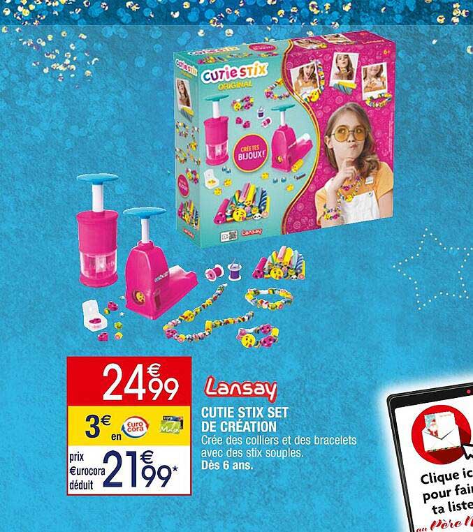 cutie stix set de création lansay