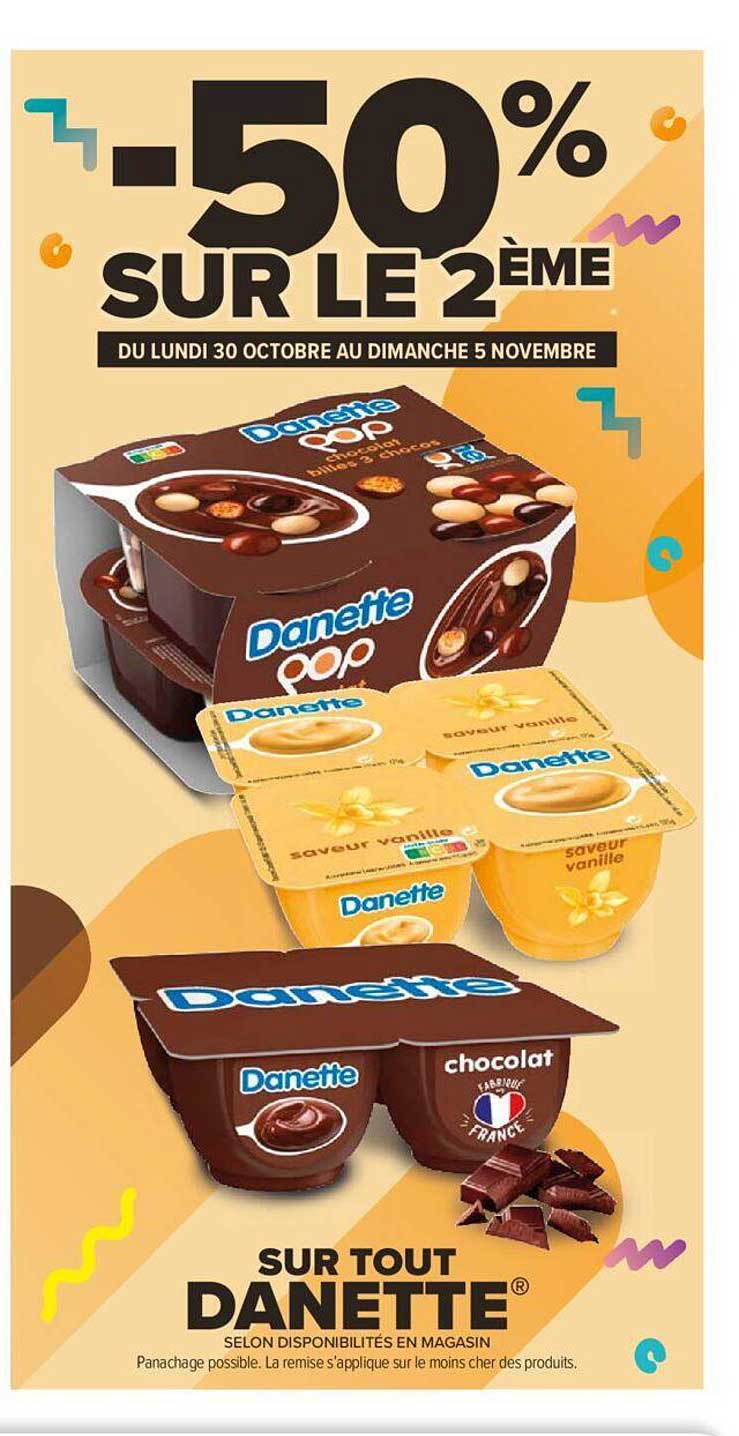 Danette -50% Sur Le 2ème