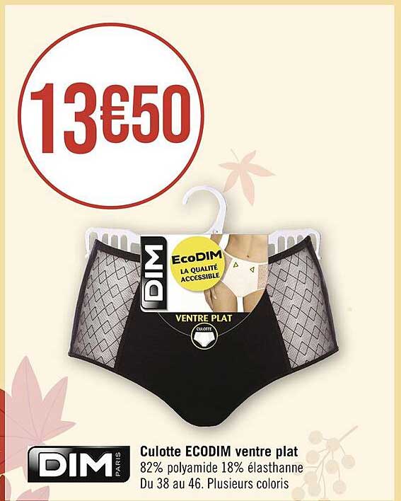 dim culotte ecodim ventre plat